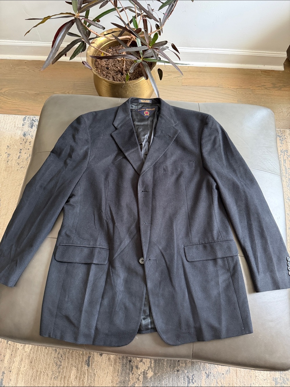 Tommy Hilfiger Men's Classic Black Blazer - Made in U.S.A